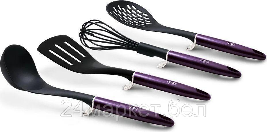 BH-6240 Royal purple Metallic Line Набор кухонных принадлежностей 4пр.BERLINGER HAUS, фото 2