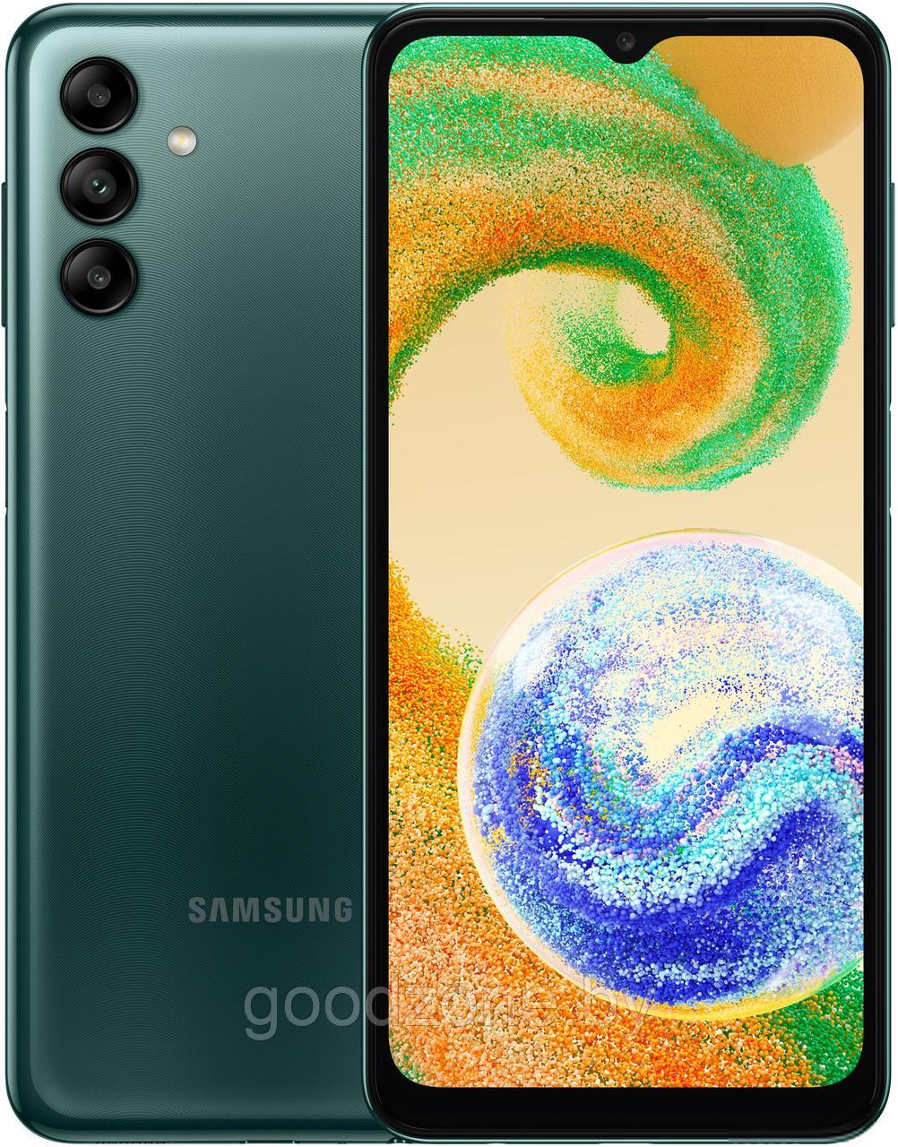 Смартфон Samsung Galaxy A04s SM-A047F/DS 4GB/64GB (зеленый) - фото 1 - id-p212219722