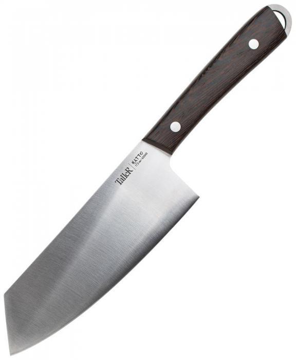 Нож топорик кухонный профессиональный поварской мясной для разделки мяса рубки костей кухни TALLER 22051 - фото 1 - id-p215426093