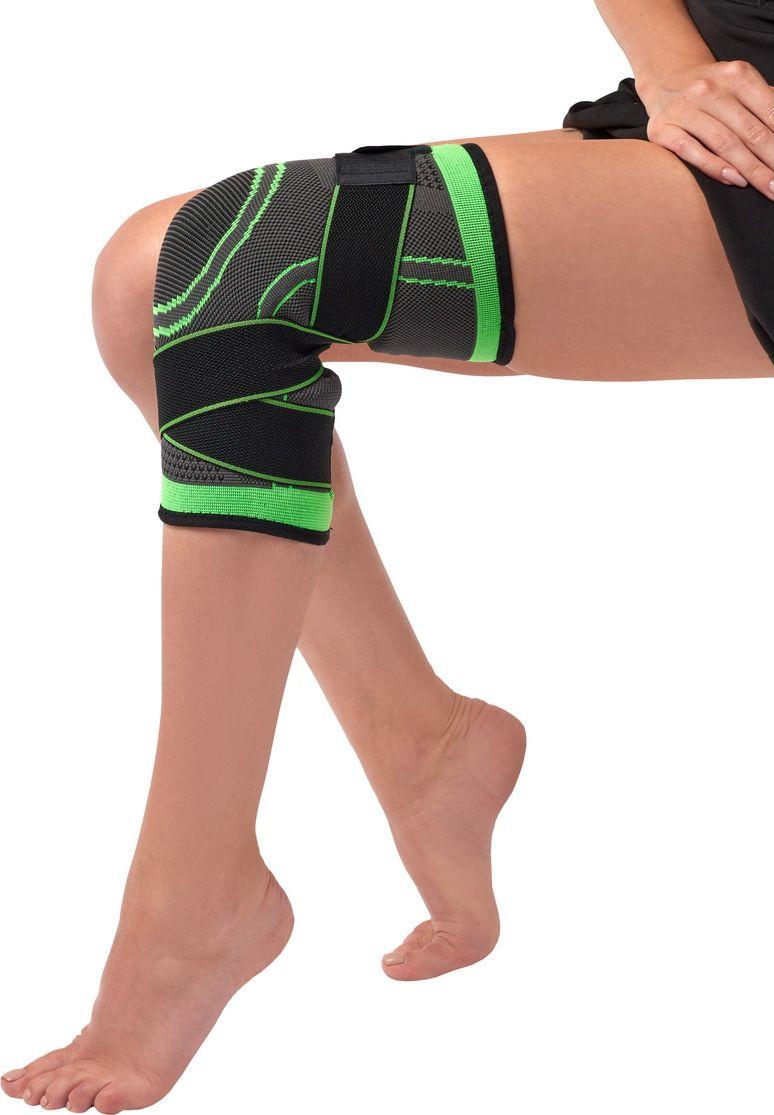 Суппорт колена с утяжкой Bradex SF 0663, салатовый (Knee support, green) - фото 1 - id-p215425662