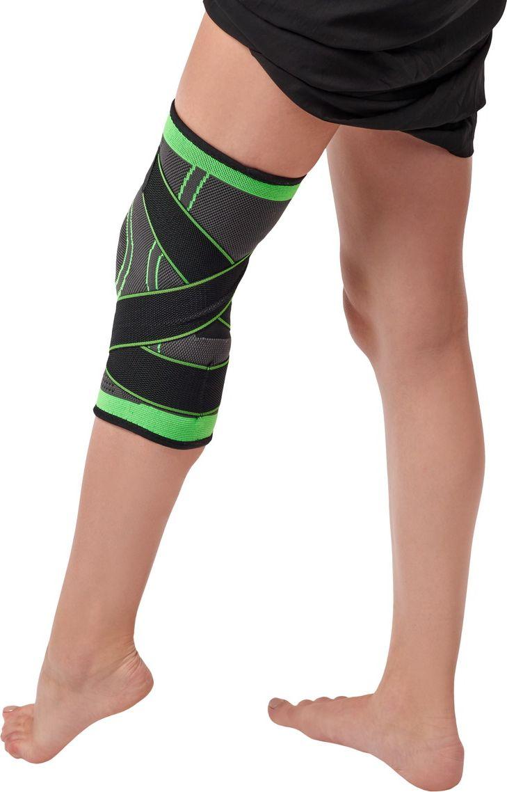 Суппорт колена с утяжкой Bradex SF 0663, салатовый (Knee support, green) - фото 2 - id-p215425662