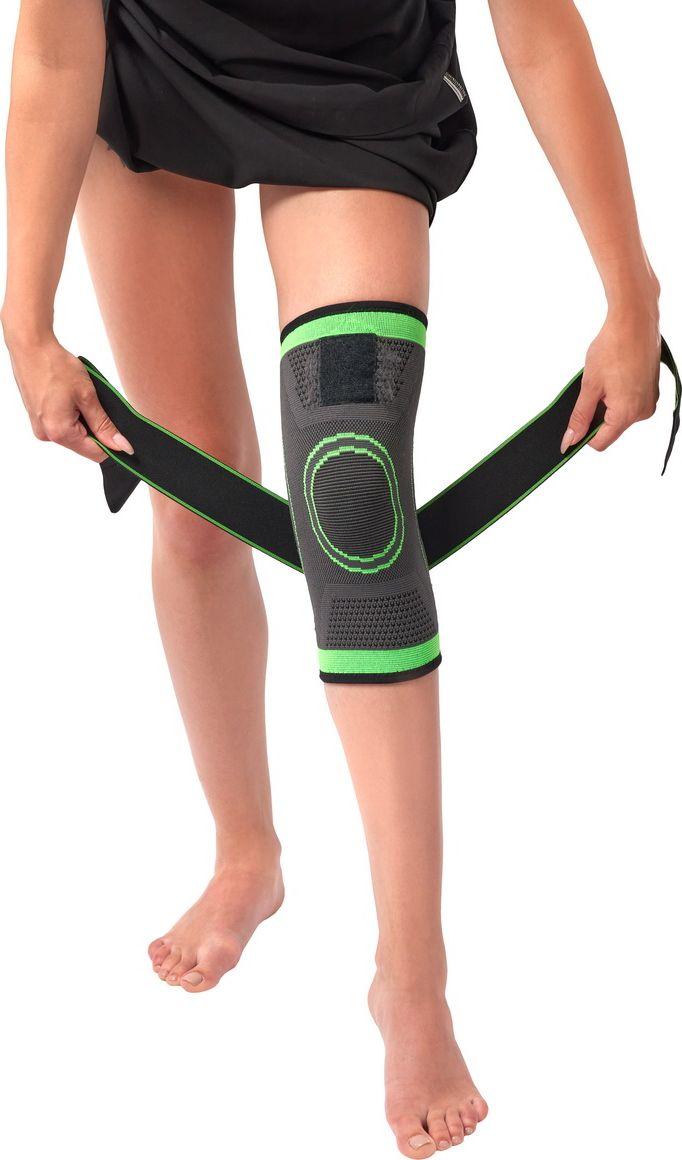 Суппорт колена с утяжкой Bradex SF 0663, салатовый (Knee support, green) - фото 3 - id-p215425662