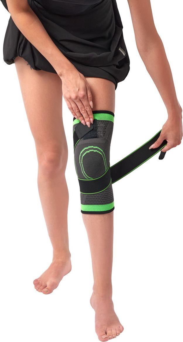 Суппорт колена с утяжкой Bradex SF 0663, салатовый (Knee support, green) - фото 5 - id-p215425662