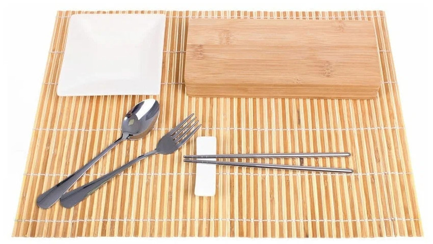 Набор столовых приборов для суши "Хаси", зеленый - фото 2 - id-p215427000