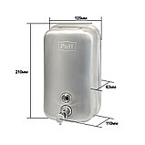 Дозатор для жидкого мыла Puff-8615m нержавейка, 1000мл (матовый), фото 9