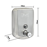 Дозатор для жидкого мыла PUFF-8705 нержавейка, 500мл (глянец) с замком, фото 10