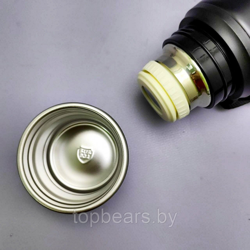 Термос вакуумный 800 мл. Vacuum Cup из нержавеющей стали, чашка, клапан - фото 6 - id-p215427499