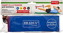 Набор из 4-х резинок для фитнеса Bradex SF 0672, нагрузка 5,5, 7, 9, 11 кг (Set of sport rubber 4 pcs), фото 10