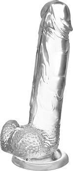 Фаллоимитатор Mr. Bold L, прозрачный (Dildo 18.5cm, transparent)