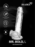 Фаллоимитатор Mr. Bold L, прозрачный (Dildo 18.5cm, transparent), фото 9