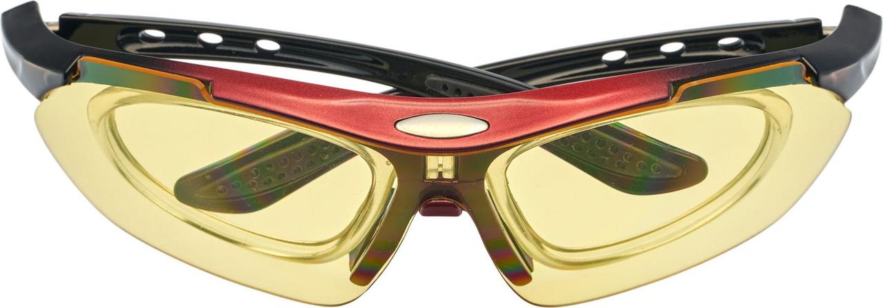 Очки спортивные солнцезащитные с 5 сменными линзами в чехле, красные (Sport Sunglasses, red) - фото 8 - id-p215425829