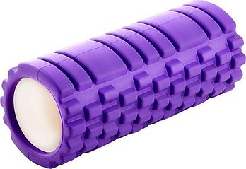 Валик для фитнеса «ТУБА», фиолетовый (Deep tissue massage foam roller. Pantone number 814C)