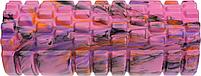 Валик для фитнеса «ТУБА», камуфляж розовый (Deep tissue massage foam roller), фото 3