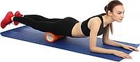 Валик для фитнеса «ТУБА», камуфляж розовый (Deep tissue massage foam roller), фото 5