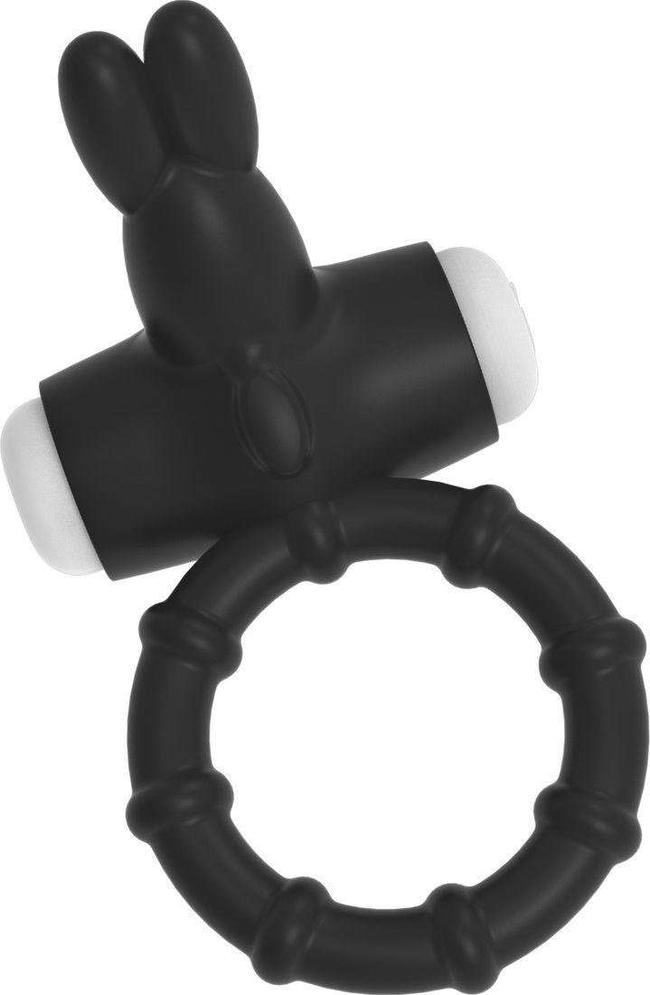 Эрекционное кольцо с вибрацией Ring Venny-Penny, черный (Cock ring / Black)