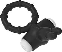 Эрекционное кольцо с вибрацией Ring Venny-Penny, черный (Cock ring / Black), фото 3