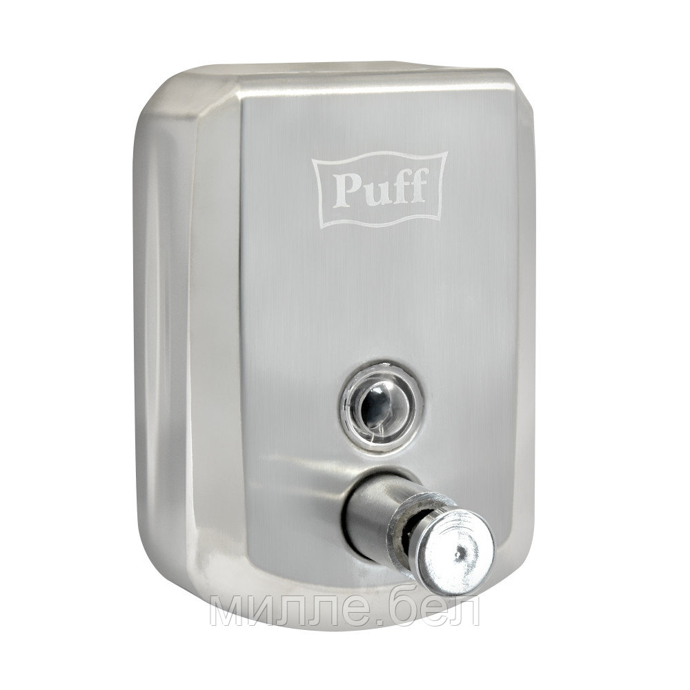 Дозатор для жидкого мыла PUFF-8705 нержавейка, 500мл (глянец) с замком - фото 1 - id-p215427684
