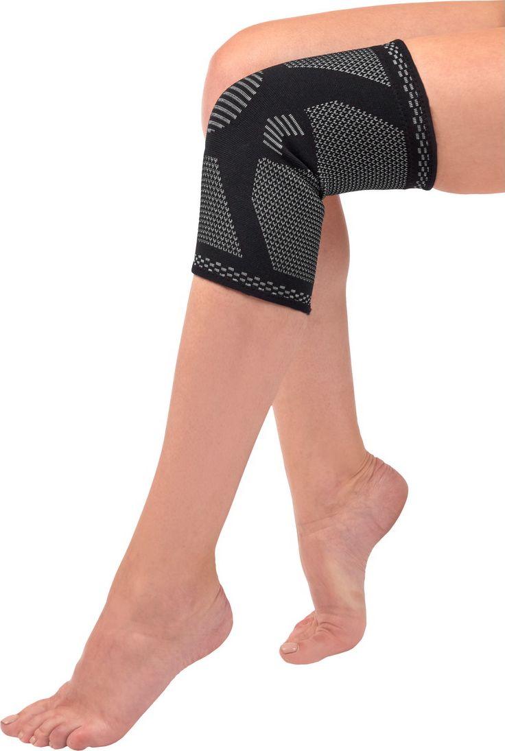 Суппорт колена, Bradex SF 0662, размер S, серый (Knee support, grey/black, size S)