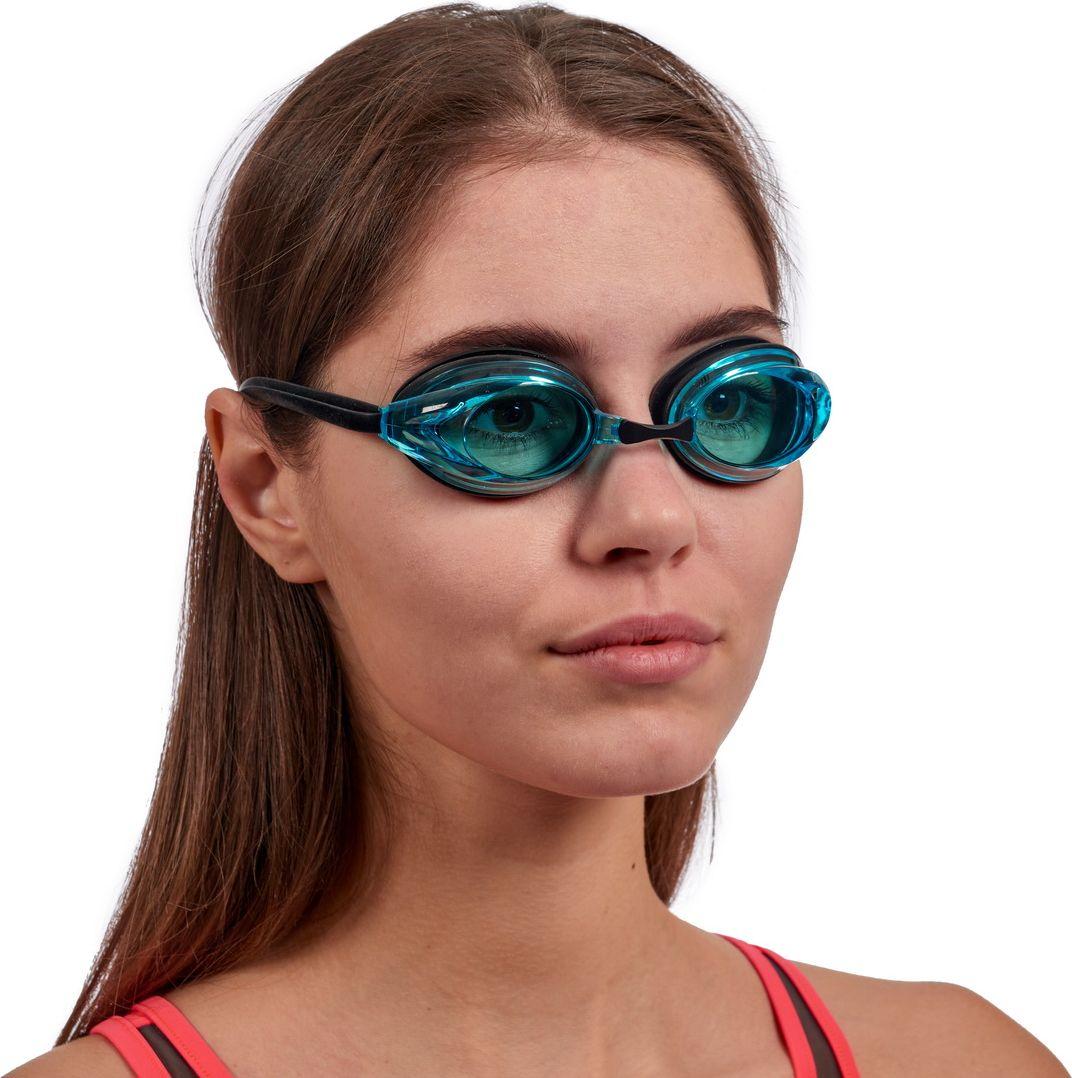 Очки для плавания, серия "Спорт", черные цвет линзы - голубой (Swimming goggles) - фото 8 - id-p215425907