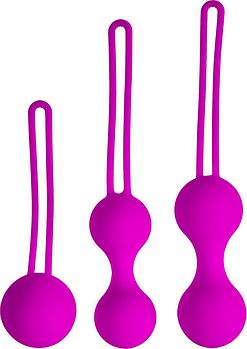 Набор вагинальных шариков Shrink Orbs, сиреневый (Kegel Ball set / purple)