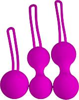 Набор вагинальных шариков Shrink Orbs, сиреневый (Kegel Ball set / purple), фото 3