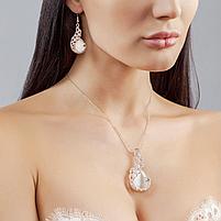 Комплект «ЖАР ПТИЦА» (Earrings+pendant with chain 45+5), фото 4