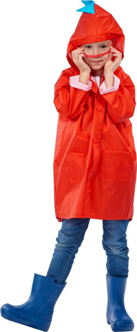 Дождевик «ДРАКОН» красный, размер М (children's raincoat red, M-size)