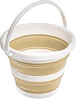 Ведро складное круглое 5л бежевое (5L foldable Round bucket Beige Panton 4685C), фото 2