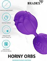 Вагинальные шарики Horny Orbs, фиолетовый (Kegel Ball / Violet), фото 6