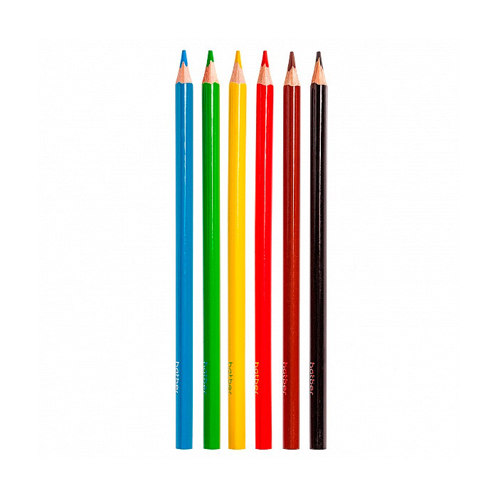 Карандаши цветные Hatber Colora, 6 цв., трехгранные - фото 3 - id-p215427326