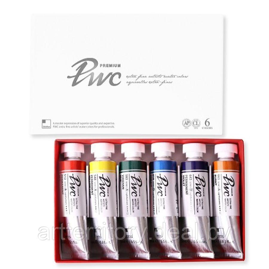Набор красок акварельных ShinHanart PWC Extra Fine (A), 6 цветов по 15 мл. - фото 1 - id-p215432660