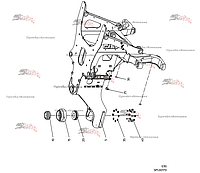 Передняя рама SPI.00170 для свеклоуборочного комбайна Grimme Rexor 620/630