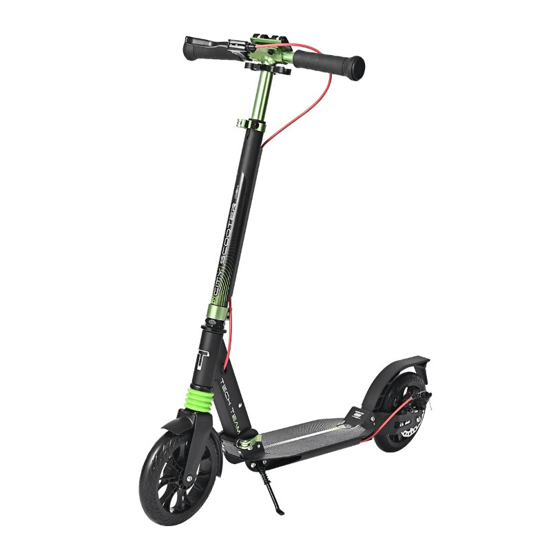 Самокат TechTeam City Scooter Disk Brake 2022 Green - фото 1 - id-p215432312