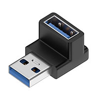 Переходник штекер USB - гнездо USB - угловой (USB 3.0)