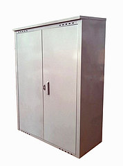 Шкаф для газовых баллонов, высота 1.4 м, серый