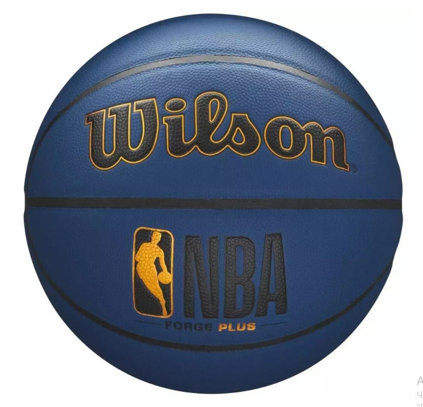 Мяч баскетбольный №7 Wilson NBA Forge Plus Blue - фото 1 - id-p215445537