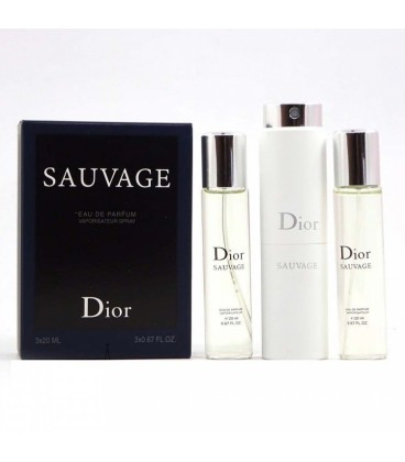 Мужская парфюмерная вода Christian Dior - Sauvage edp 3х20ml