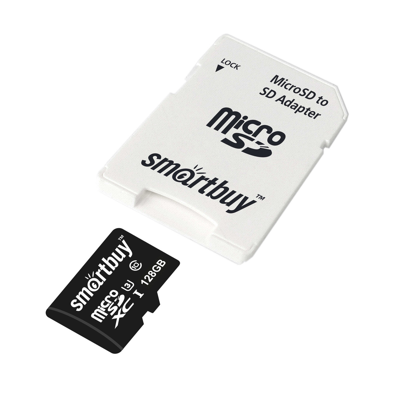 Карта памяти MicroSD 128GB - Smartbuy Class10 Pro UHS-I (U3), 90/70 Mb/s, + SD адаптер - фото 3 - id-p215450092