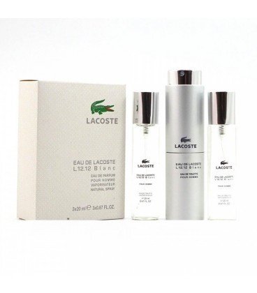 Lacoste Eau De Lacoste L12.12 Blanc edp 3х20ml - фото 1 - id-p215450140