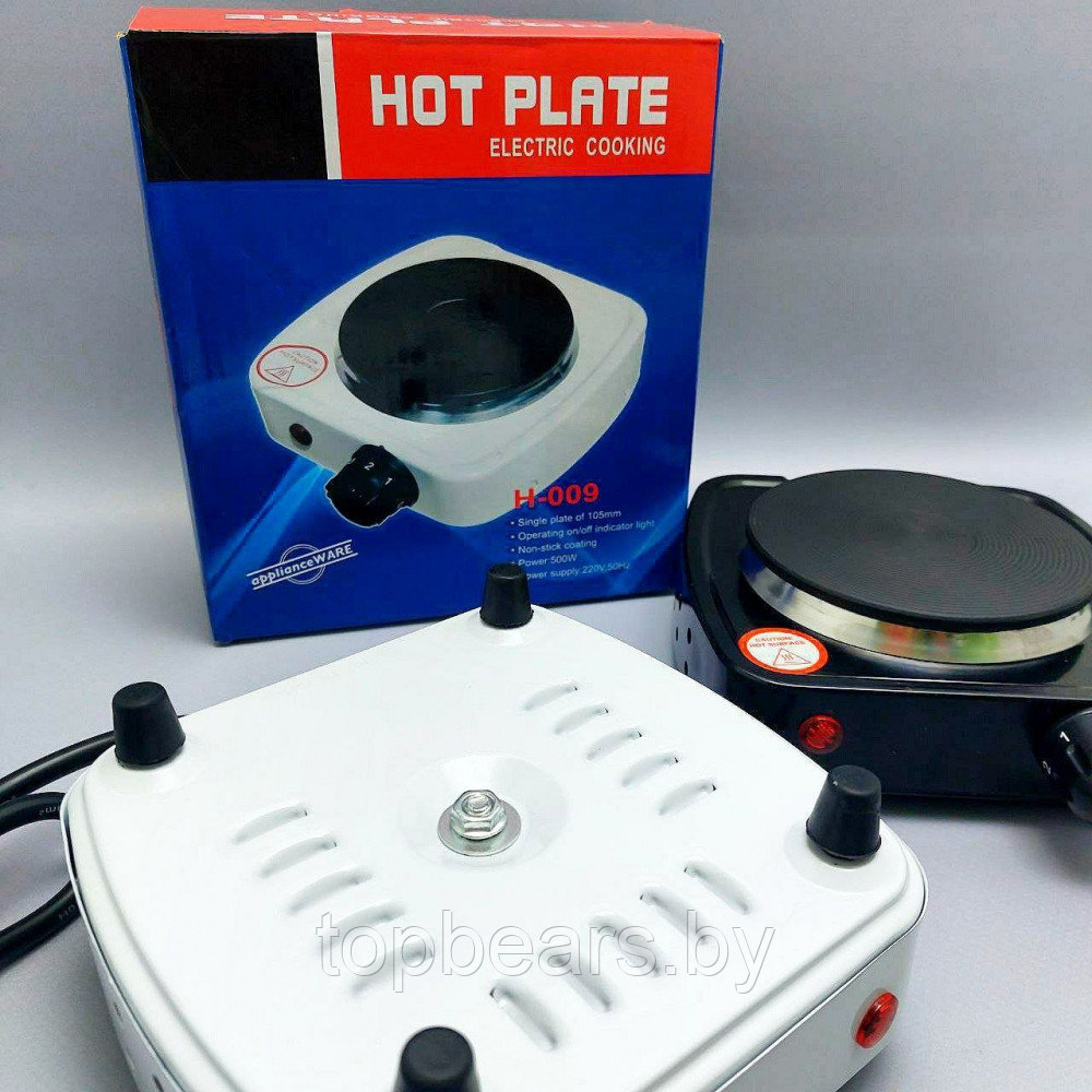 Электрическая настольная плита (одноконфорочная) HOT PLATE H-009 (220V, 500W, световой индикатор, 5 уровней - фото 3 - id-p215450440