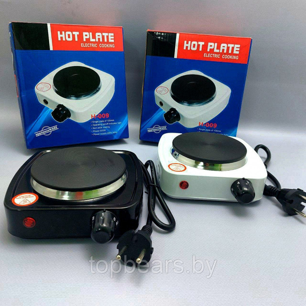 Электрическая настольная плита (одноконфорочная) HOT PLATE H-009 (220V, 500W, световой индикатор, 5 уровней - фото 9 - id-p215450441