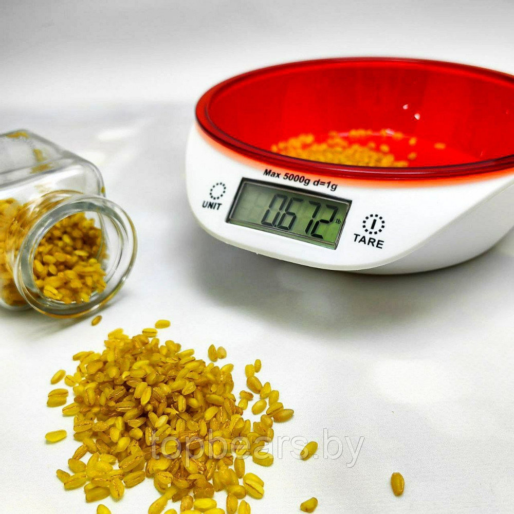Электронные кухонные весы Kitchen Scales 5кг со съемной чашей - фото 3 - id-p215450445