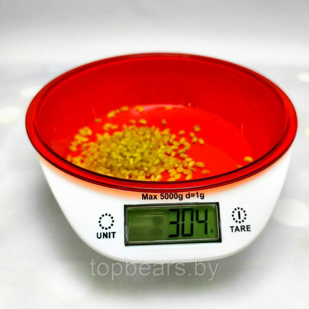 Электронные кухонные весы Kitchen Scales 5кг со съемной чашей - фото 8 - id-p215450445