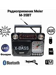 Радиоприемник Meier M-35BT с часами, фонариком и Bleutooth