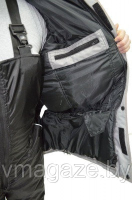Куртка утеплённая "Монблан-Люкс"(серо-черная) - фото 2 - id-p215454716