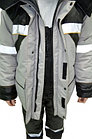 Куртка утеплённая "Монблан-Люкс"(серо-черная), фото 3