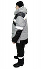 Куртка утеплённая "Монблан-Люкс"(серо-черная), фото 5