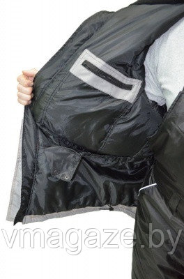 Куртка утеплённая "Монблан-Люкс"(серо-черная) - фото 9 - id-p215454716