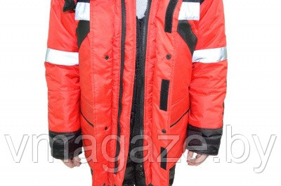 Куртка утеплённая "Монблан-Люкс"(красно-черная) - фото 4 - id-p215454718