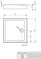 Душевой поддон Radaway Doros Compact C900x900 / SDRC9090-05 - фото 3 - id-p215455116